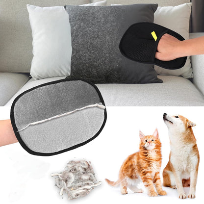 Pet Hair Removal Tool, Electrostatic Pet Hair Remover,Static Removal Gloves for Pet Hair, Dog and Cat Hair Remover Electrostatic Gloves Set for Couch, Clothes, Car, Carpet, Bed, Furniture