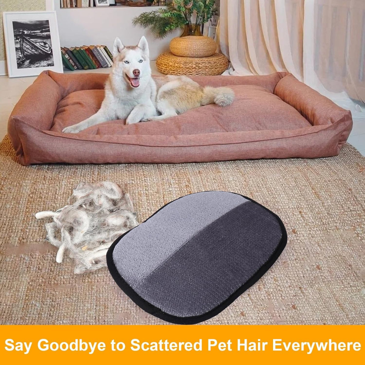 Pet Hair Removal Tool, Electrostatic Pet Hair Remover,Static Removal Gloves for Pet Hair, Dog and Cat Hair Remover Electrostatic Gloves Set for Couch, Clothes, Car, Carpet, Bed, Furniture